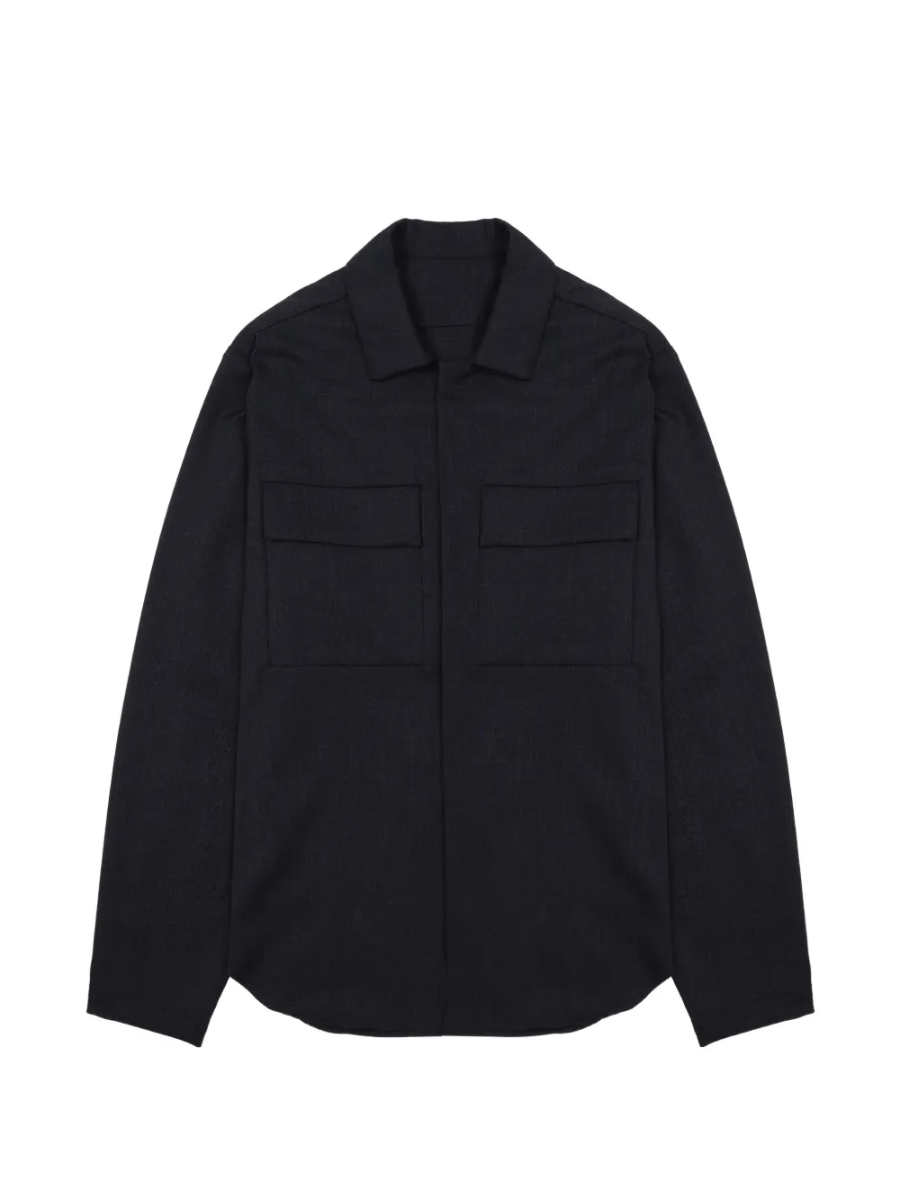Nine In The Morning spread-collar shirt jacket - Nero
