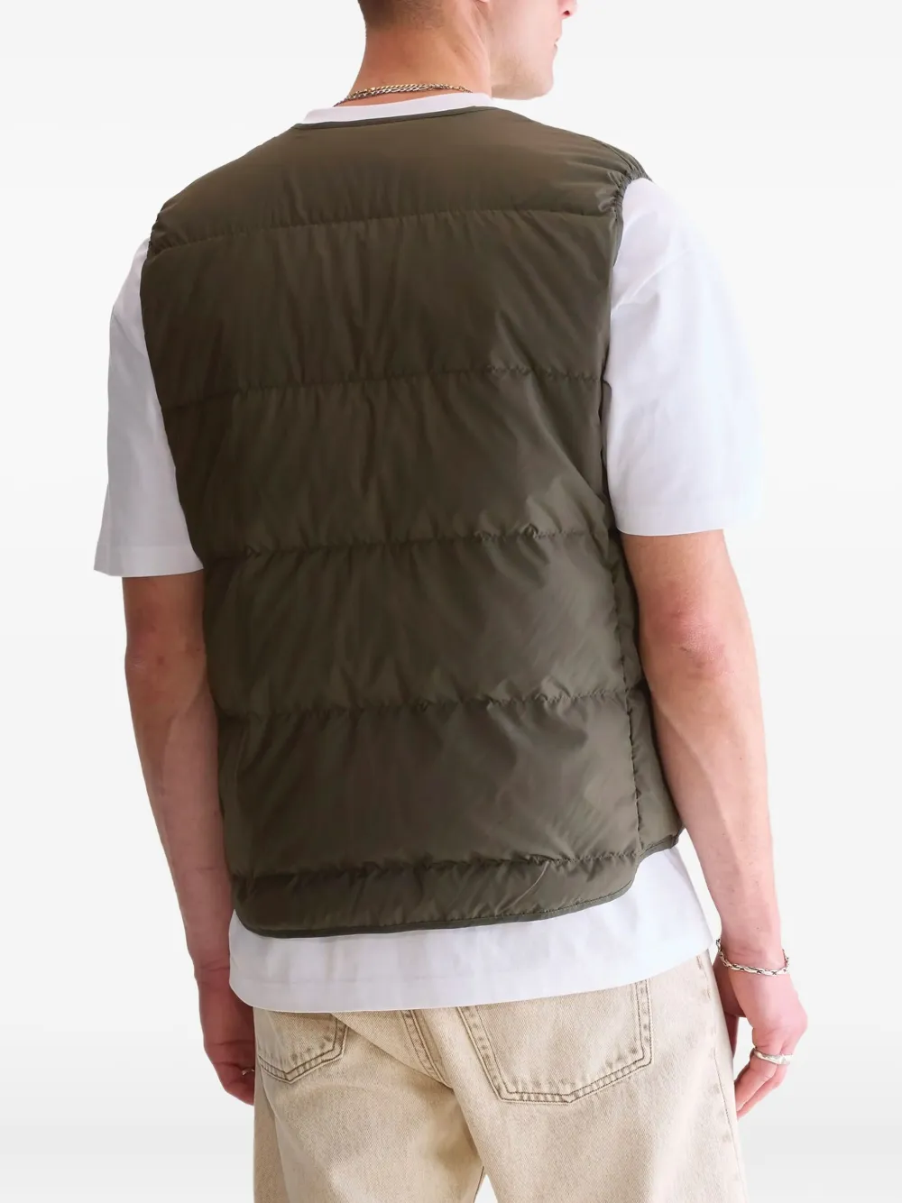 Bellerose Hoch Quilted Zip-astening Gilet In Green