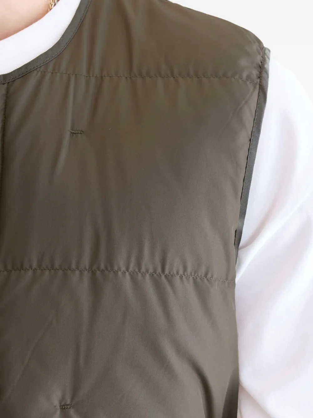 Bellerose Hoch Quilted Zip-astening Gilet In Green