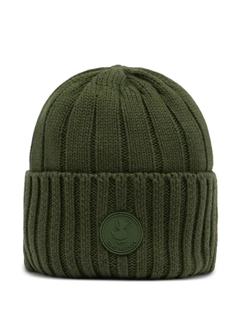Save The Duck ribbed beanie hat