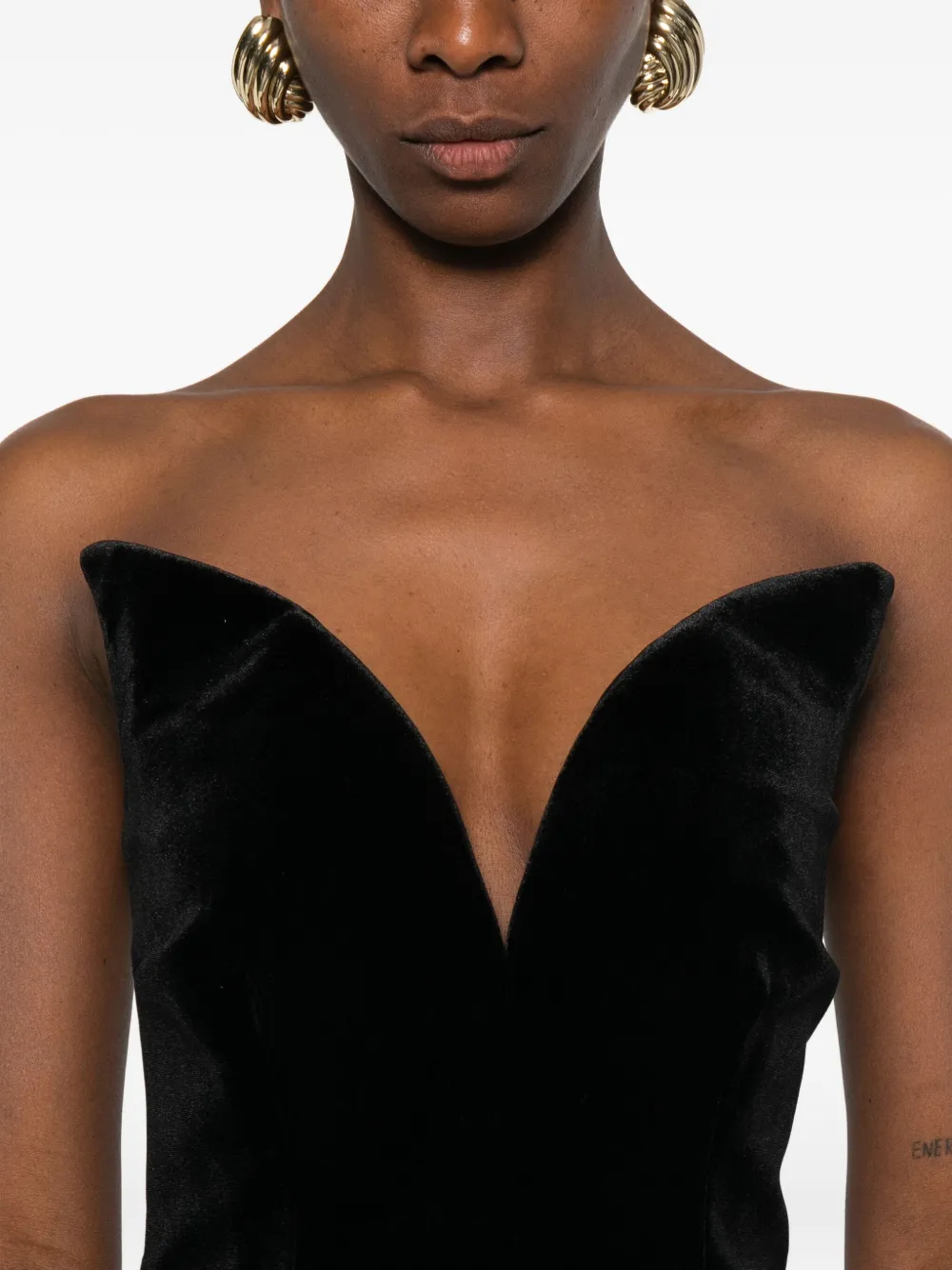 Roland Mouret Geribbelde tanktop Zwart