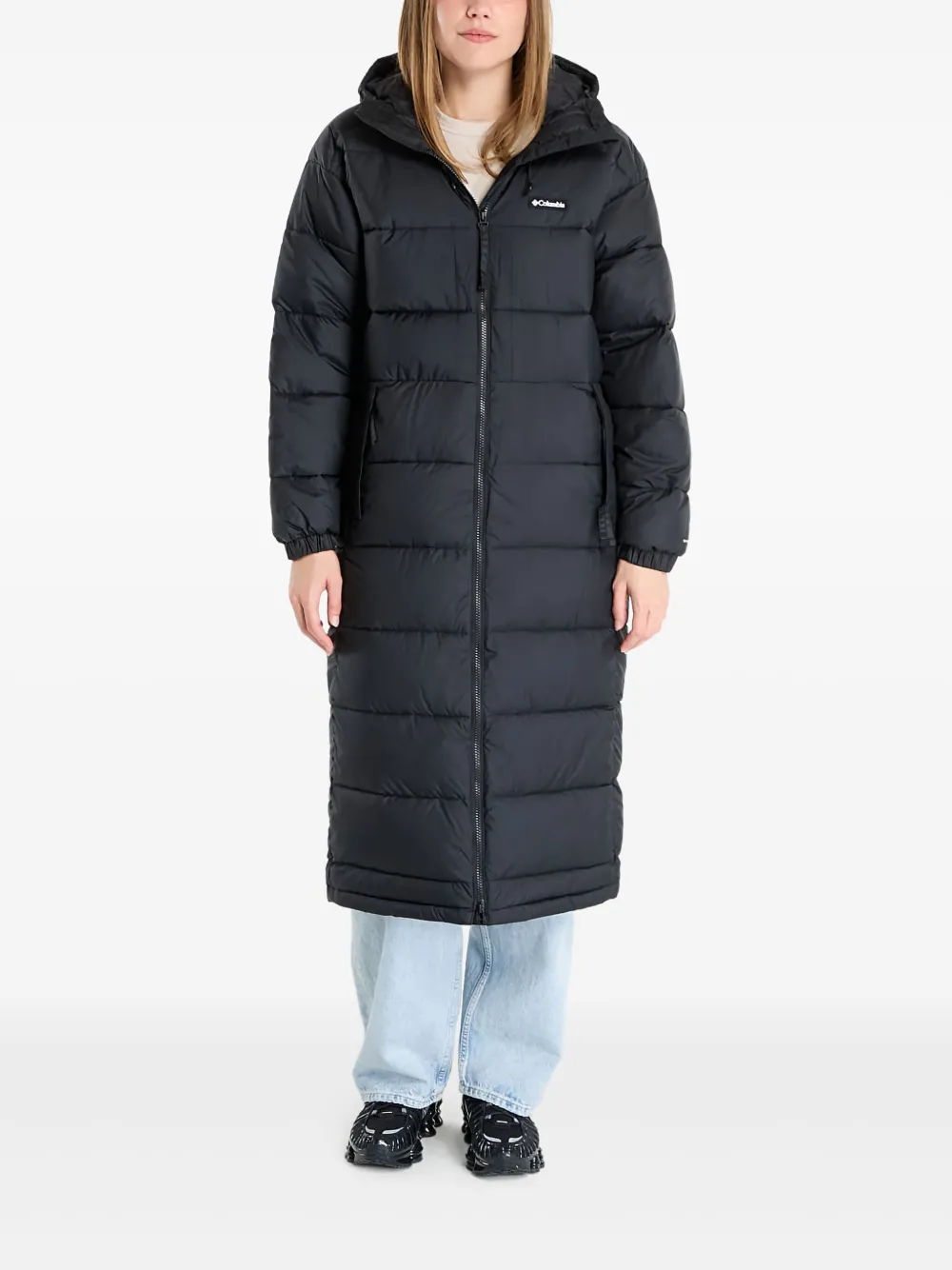 Columbia Pike Lake™ Hooded Long Coat In Blue