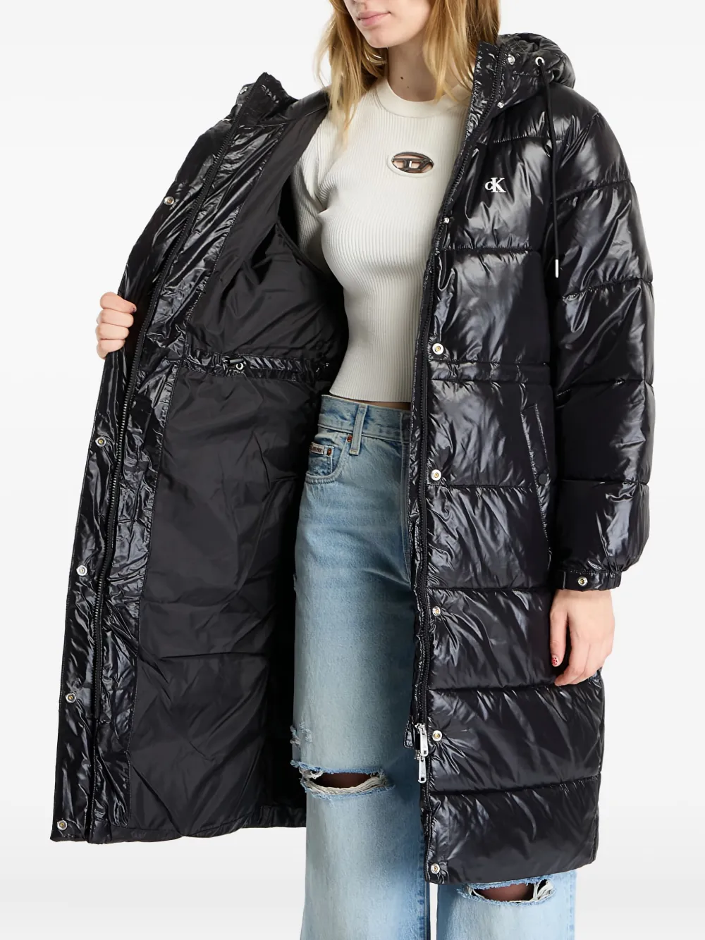 Calvin Klein Jas met lange mouwen Zwart