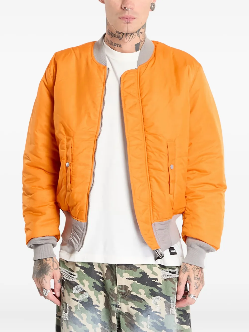 Alpha Industries Heritage jack met rits Grijs