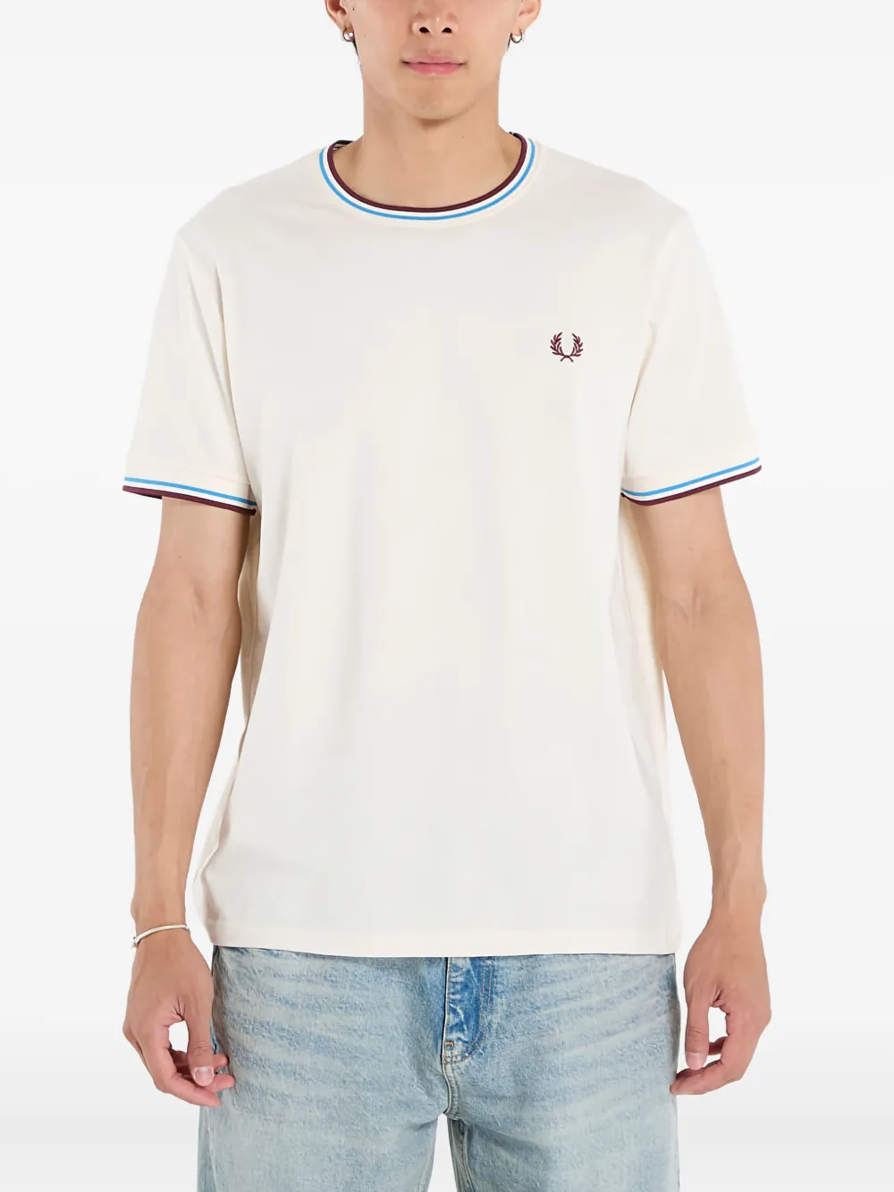Fred Perry T-shirt met korte mouwen Beige