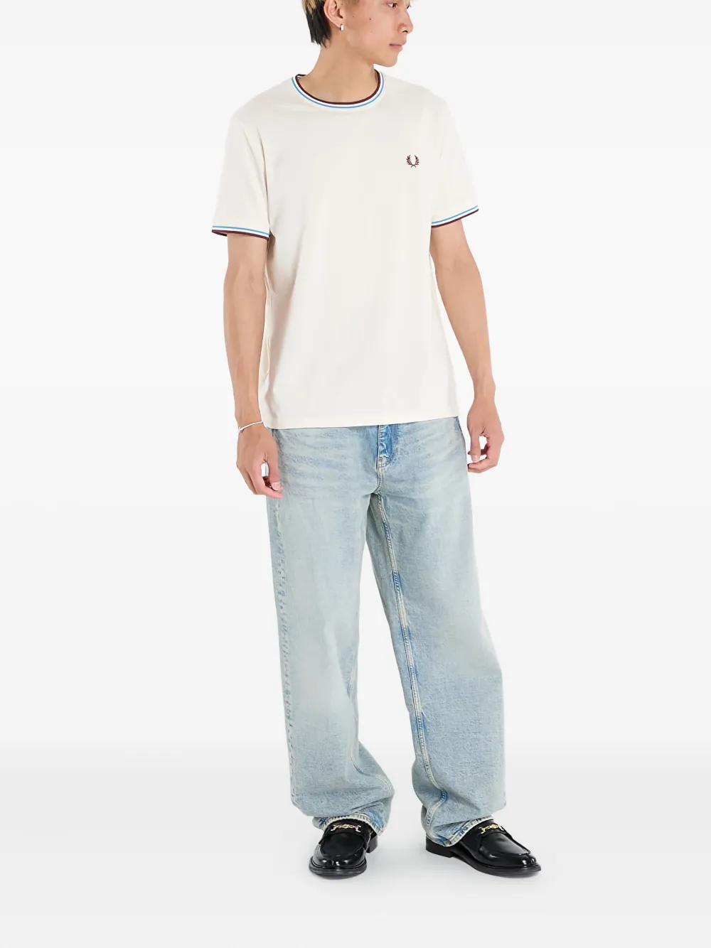 Fred Perry T-shirt met korte mouwen - Beige