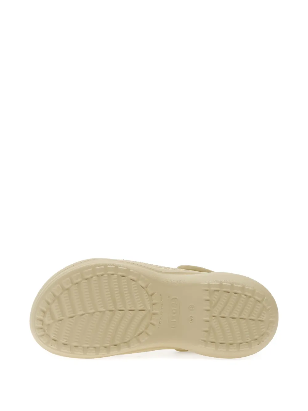 Crocs Bae muiltjes met plateauzool Beige