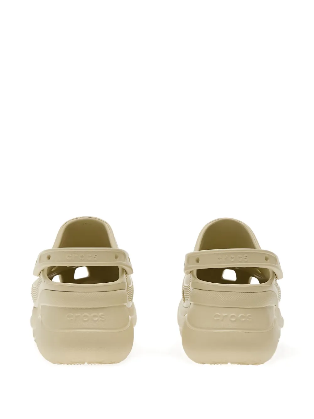 Crocs Bae muiltjes met plateauzool Beige