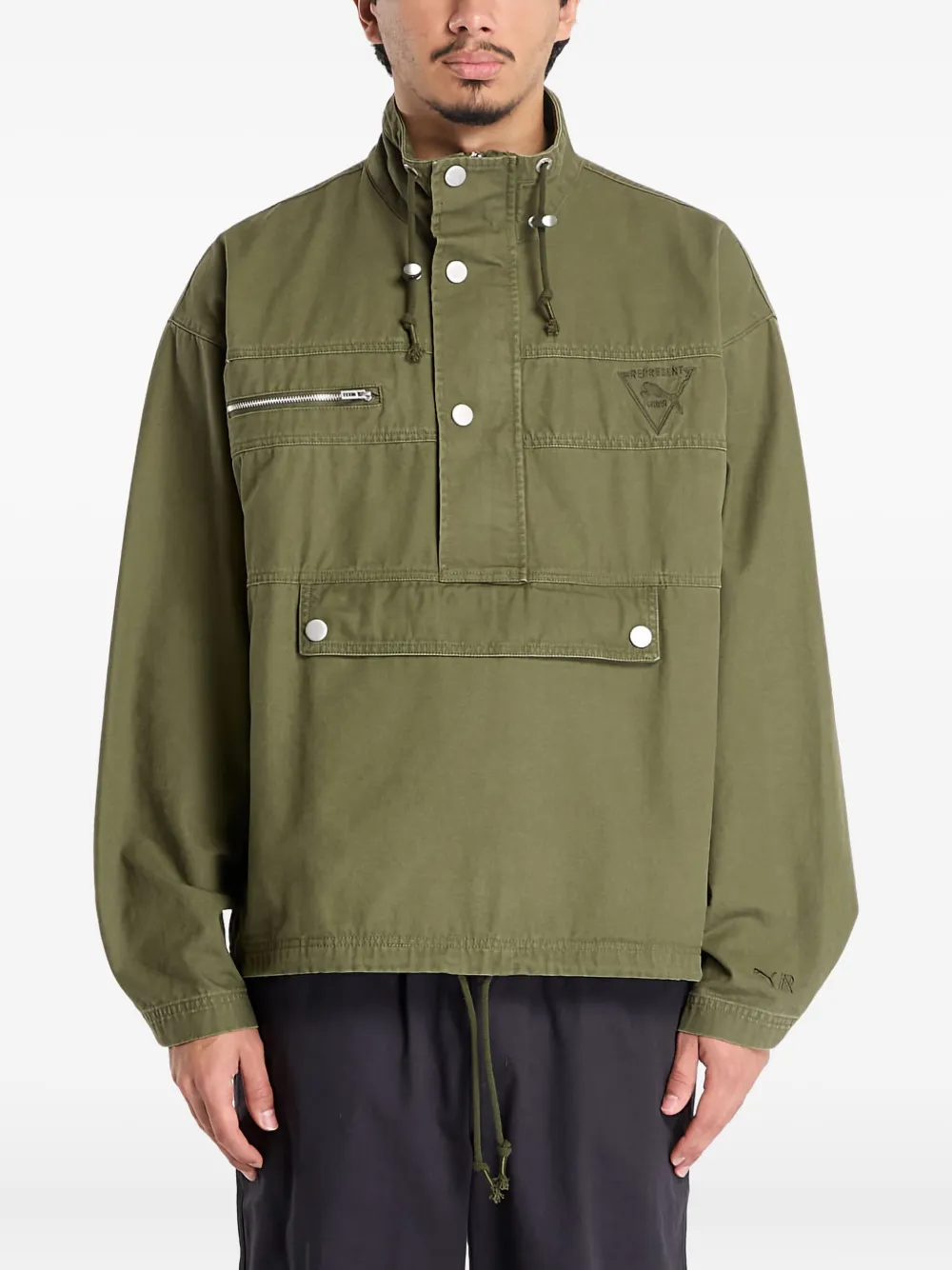 PUMA x Represent zip-pocket jacket | Green | Image 1