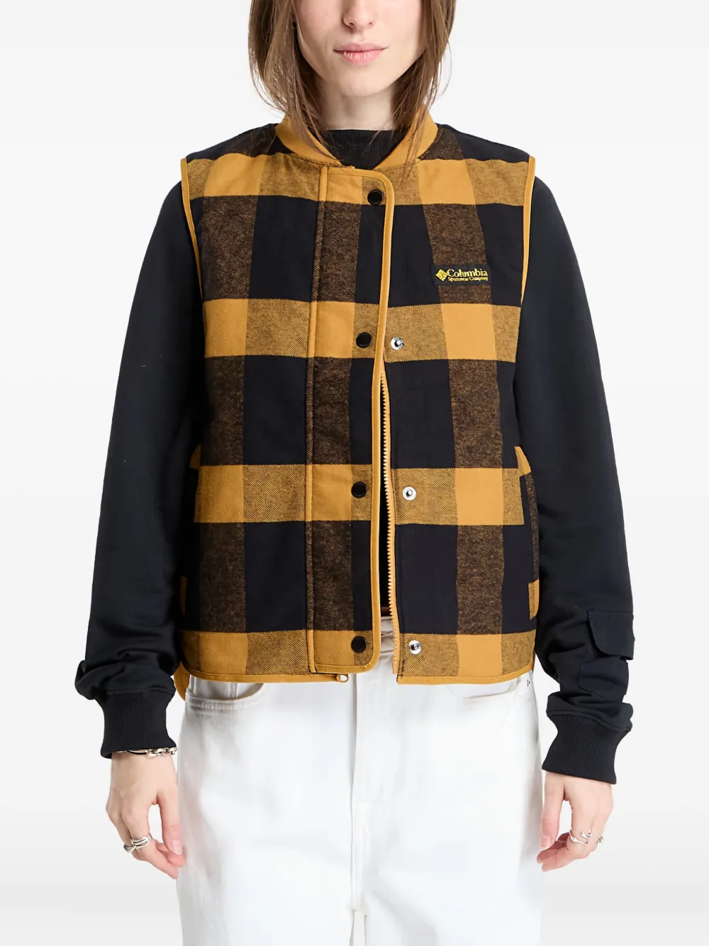 Columbia reversible checked vest | Yellow | Image 1