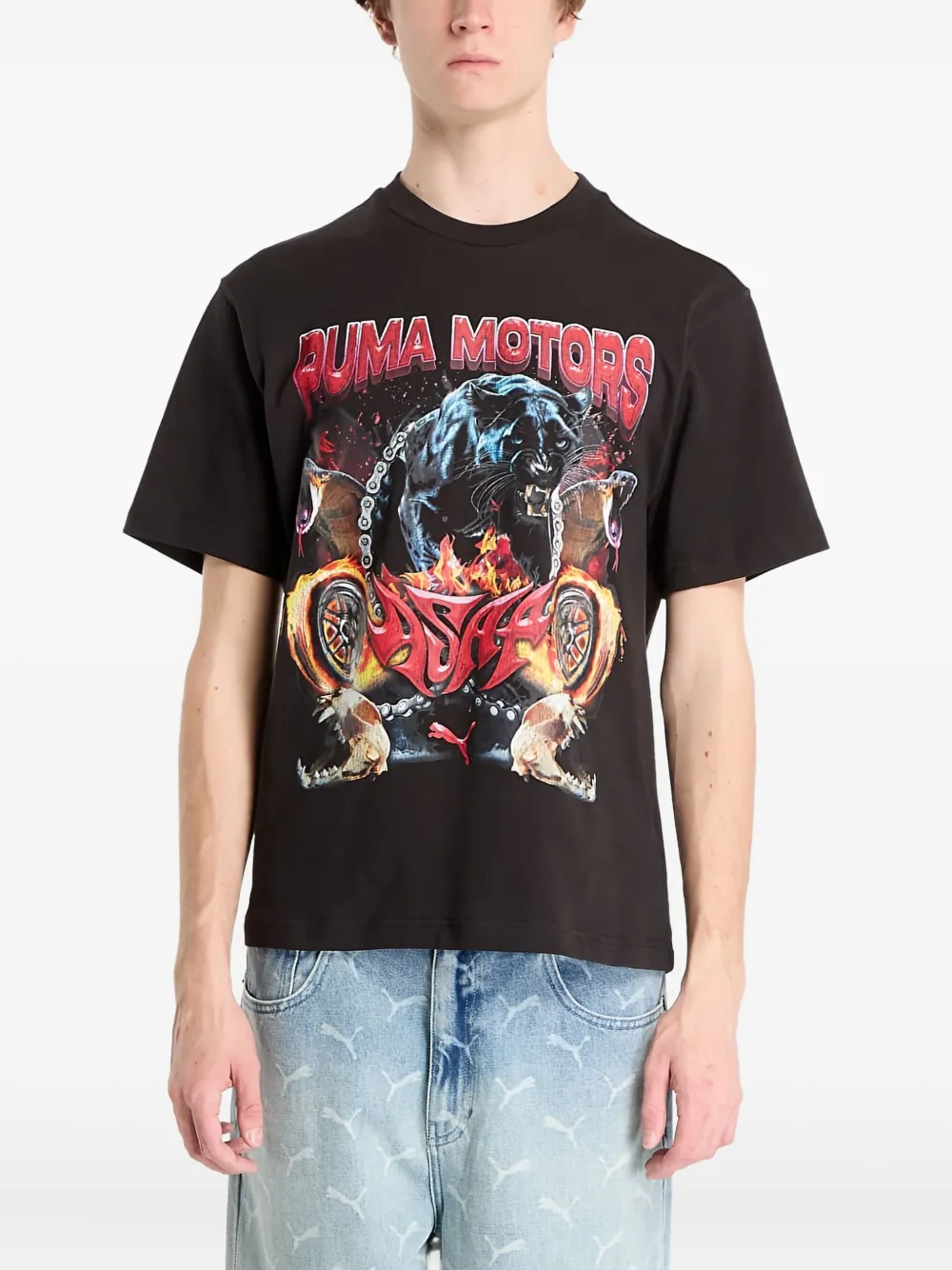 Puma Motors Tee In Black