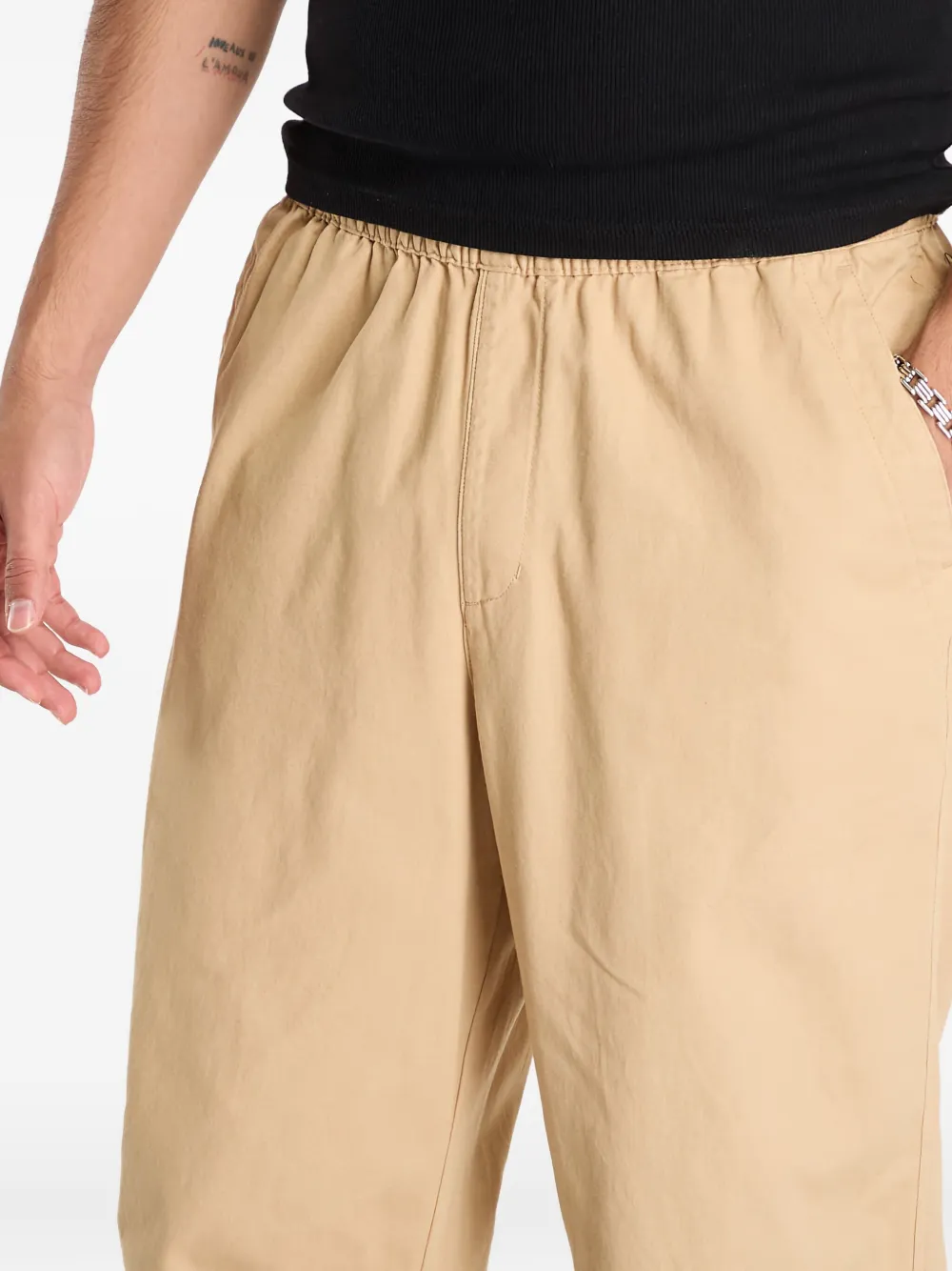 PUMA x REPRESENT trainingsbroek met elastische taille Beige