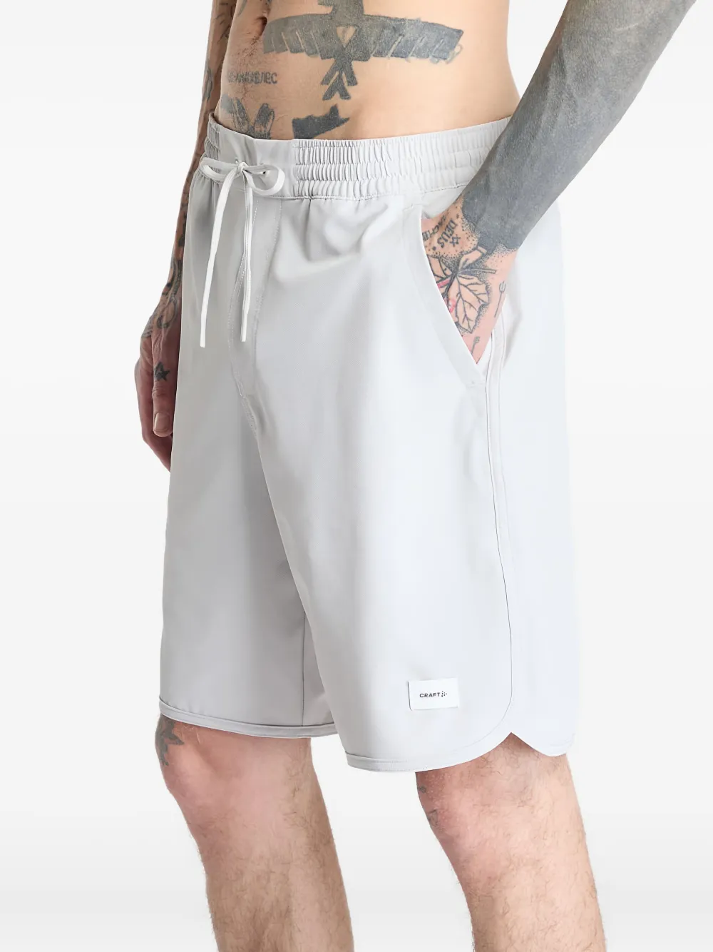 Craft Collective Structure Track Shorts In Gray