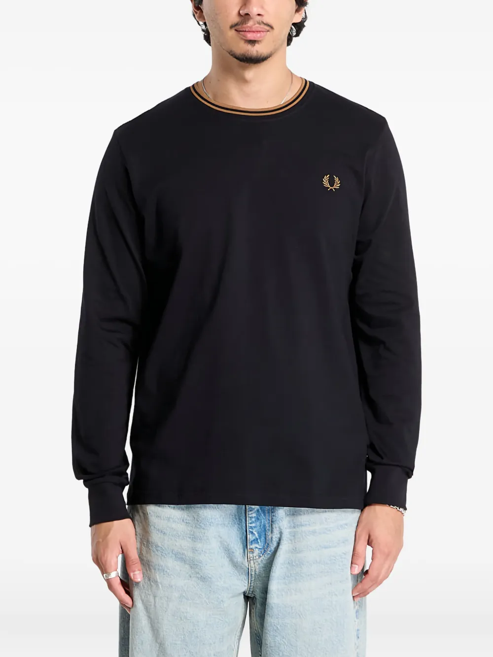 Fred Perry playera Twin Tipped | negro | Image 1