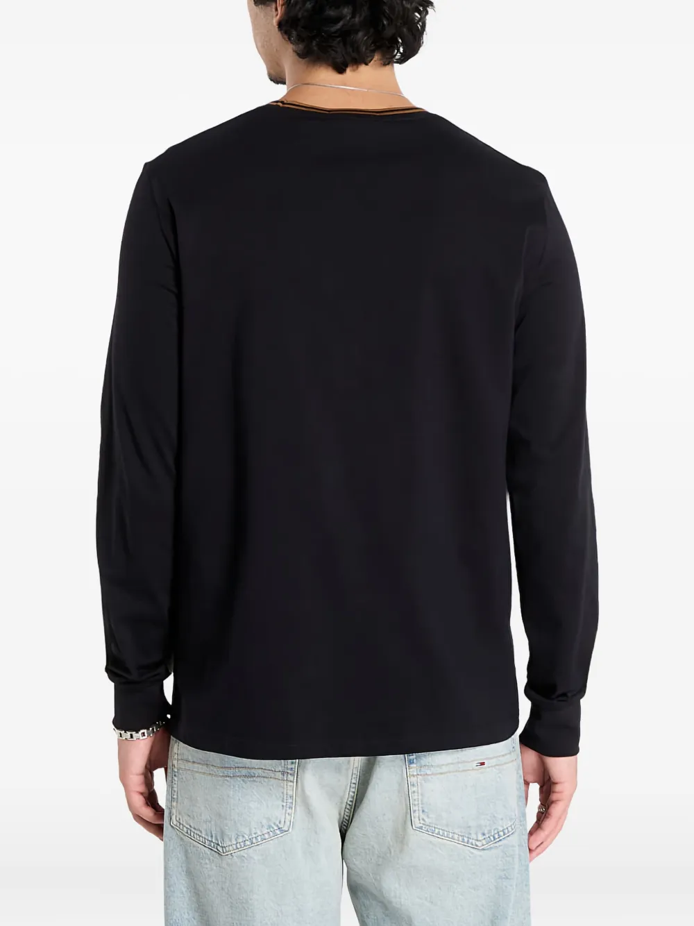 Fred Perry Twin Tipped Long-sleeve T-shirt In Black