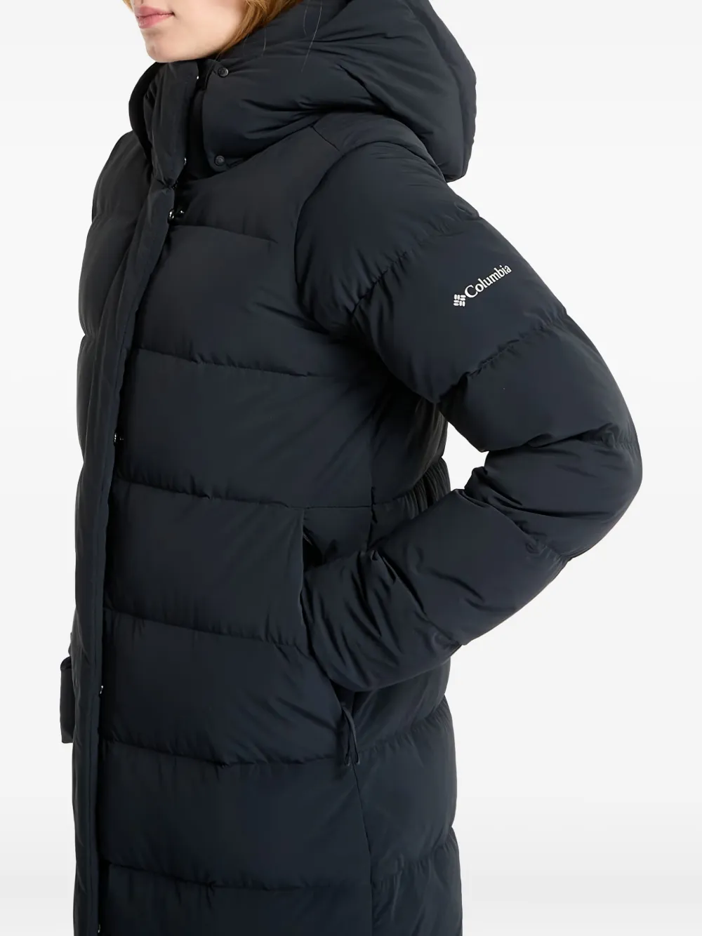 Columbia Amaze Puff™ lange jas met capuchon Zwart