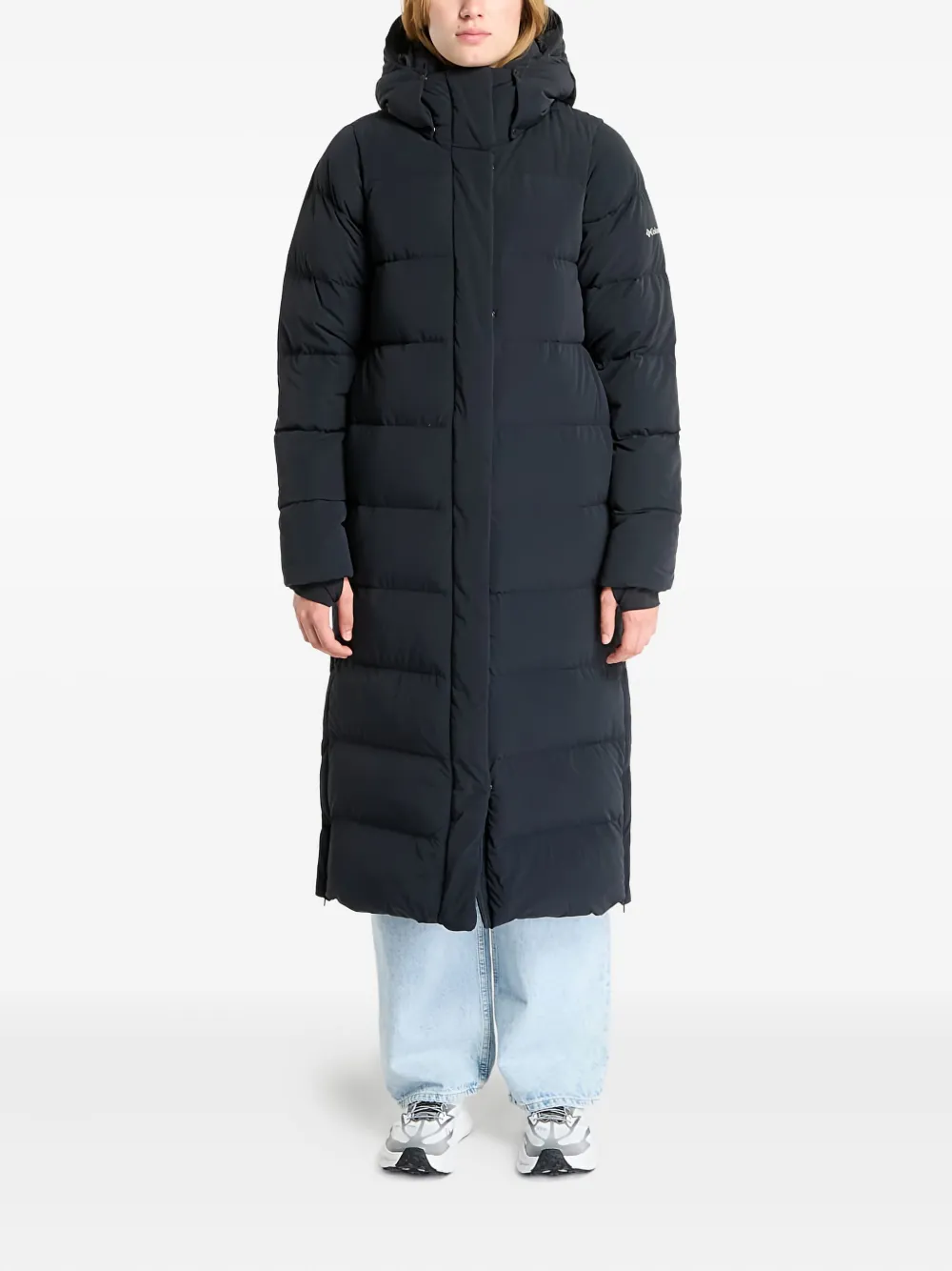 Columbia  Amaze Puff™ long hooded coat | Black | Image 1