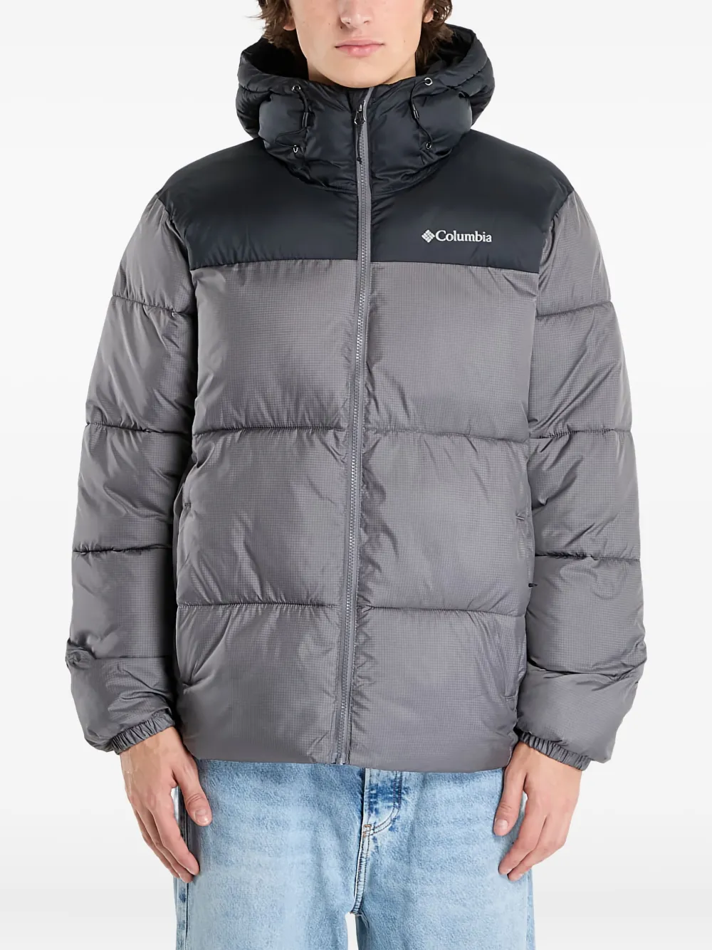 Columbia Puffect gewatteerd jack Grijs