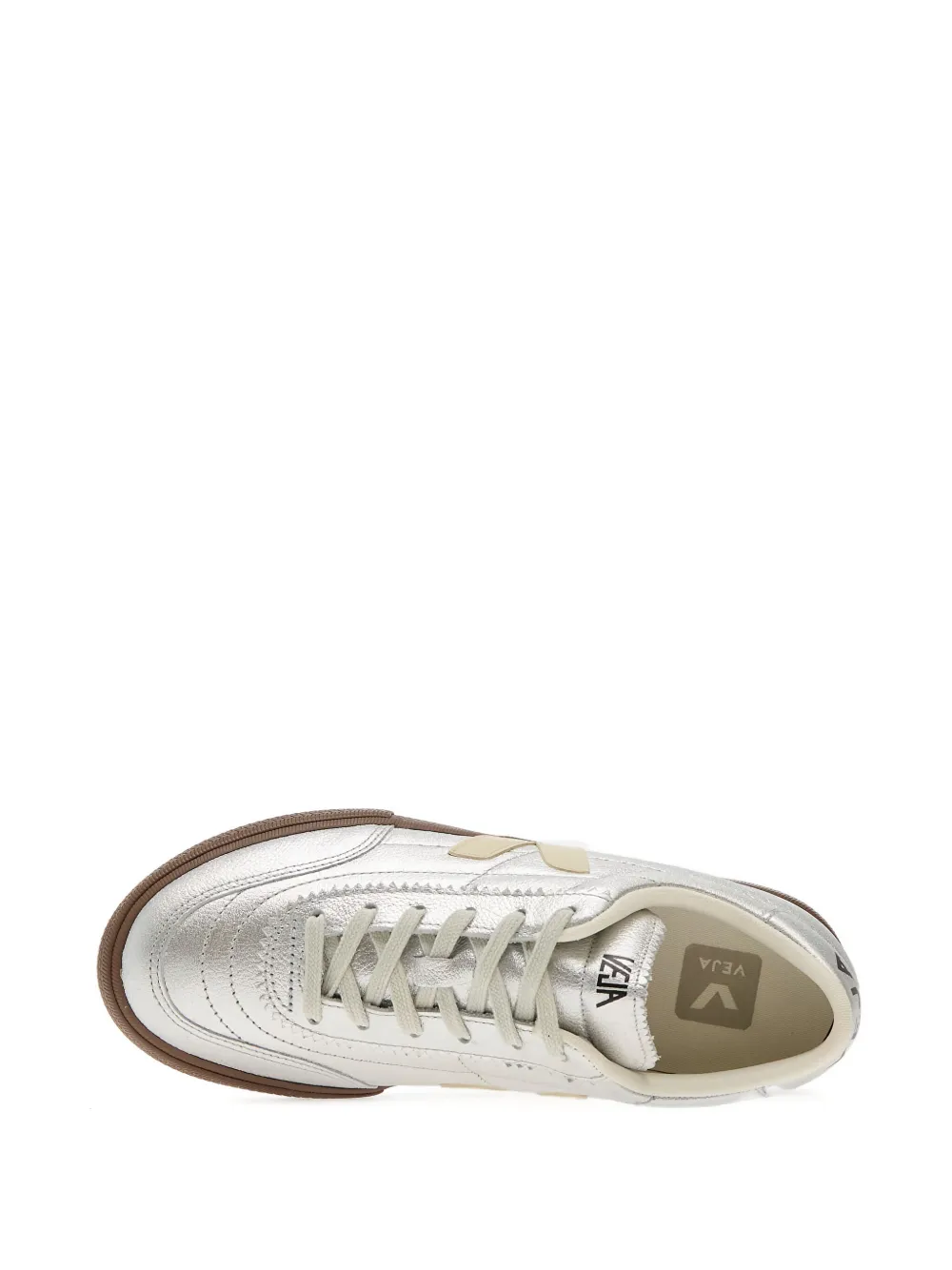 VEJA Panenka sneakers met logodetail Zilver