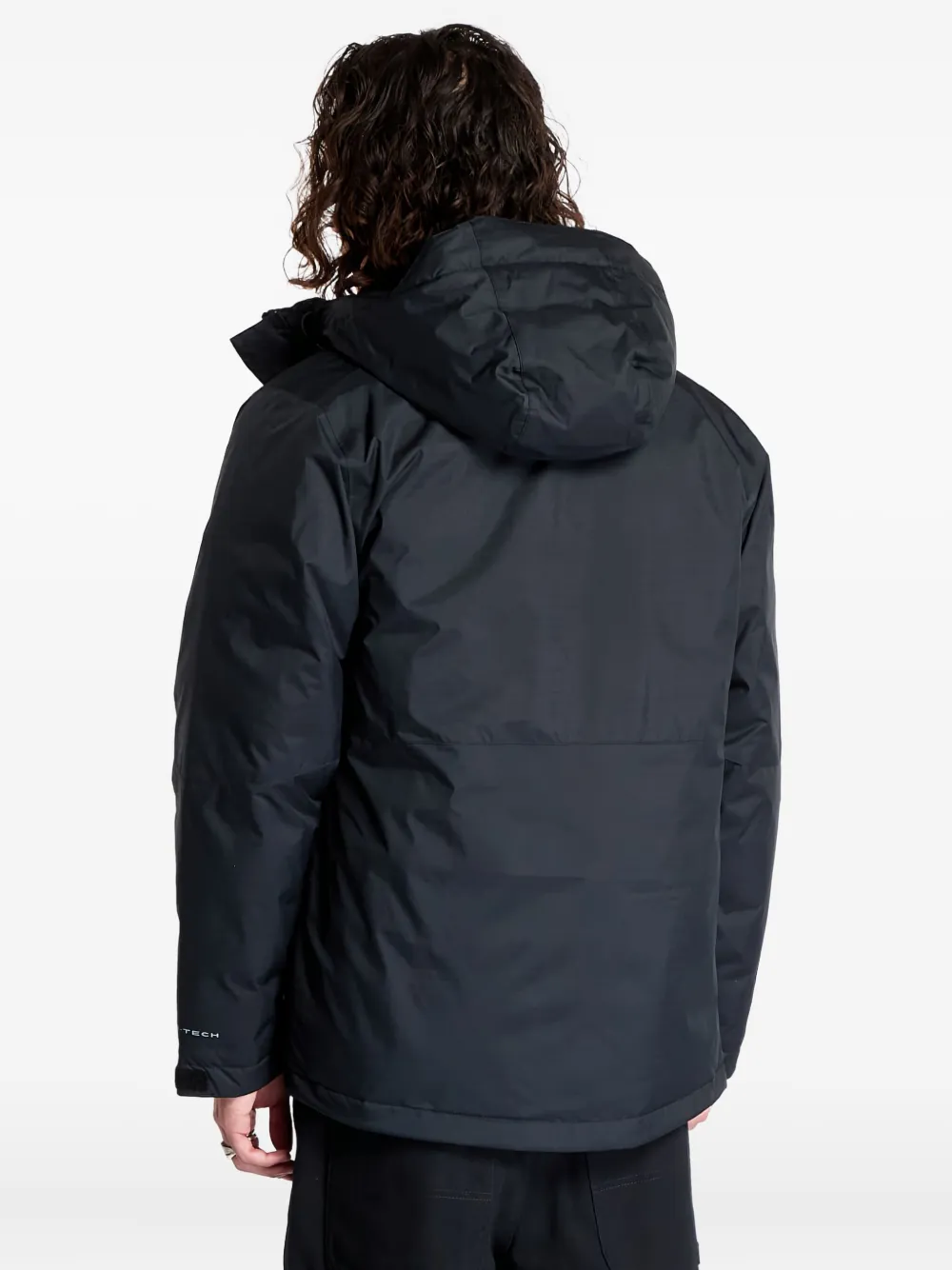 Columbia Gewatteerd jack met logoprint Zwart