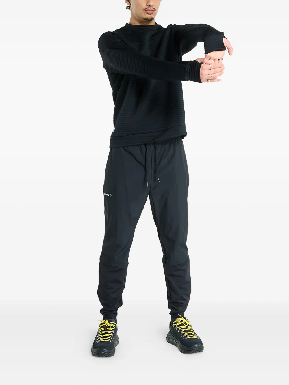 Craft Pocket-detail Long-sleeves T-shirt In Black