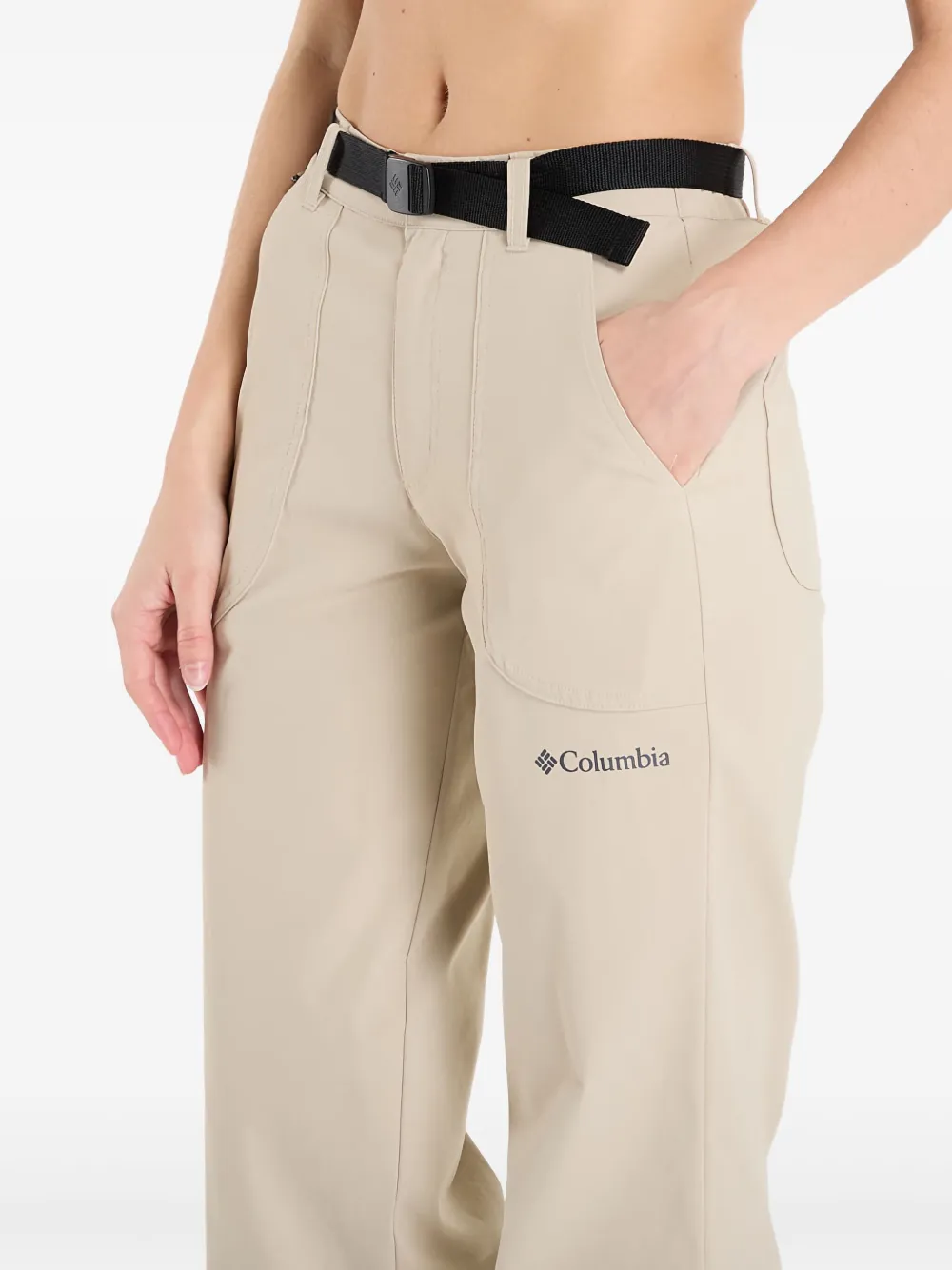 Columbia Broek met logoprint Beige