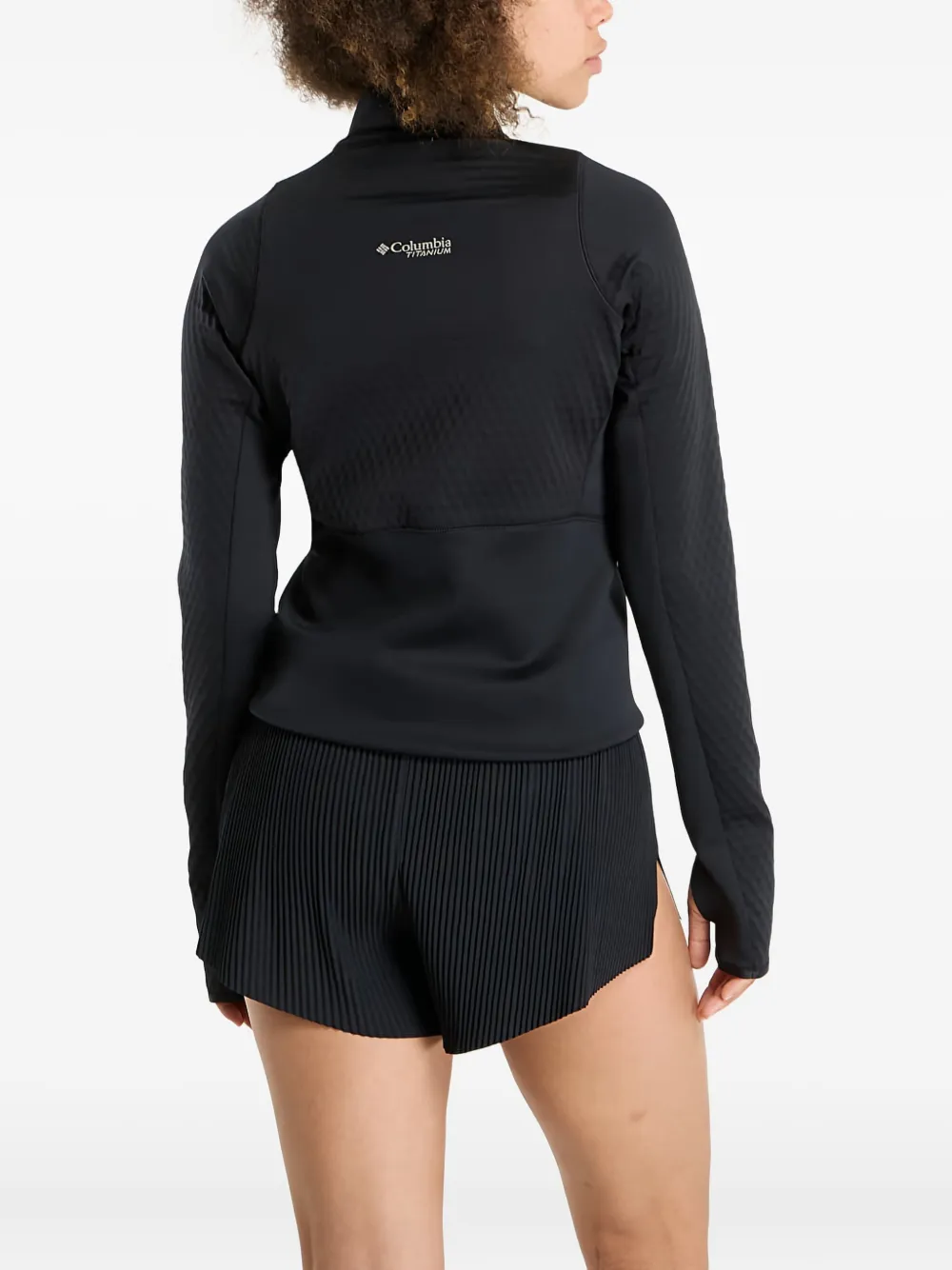 Columbia Crystal Leaf™ Omni-Heat™ Helix jersey met halve rits Zwart