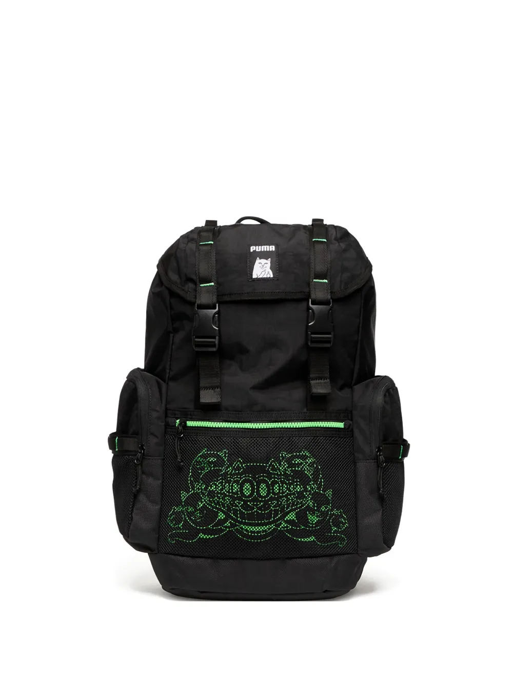 PUMA mochila con parche gráfico en colaboración con RIPNDIP | negro | Image 1