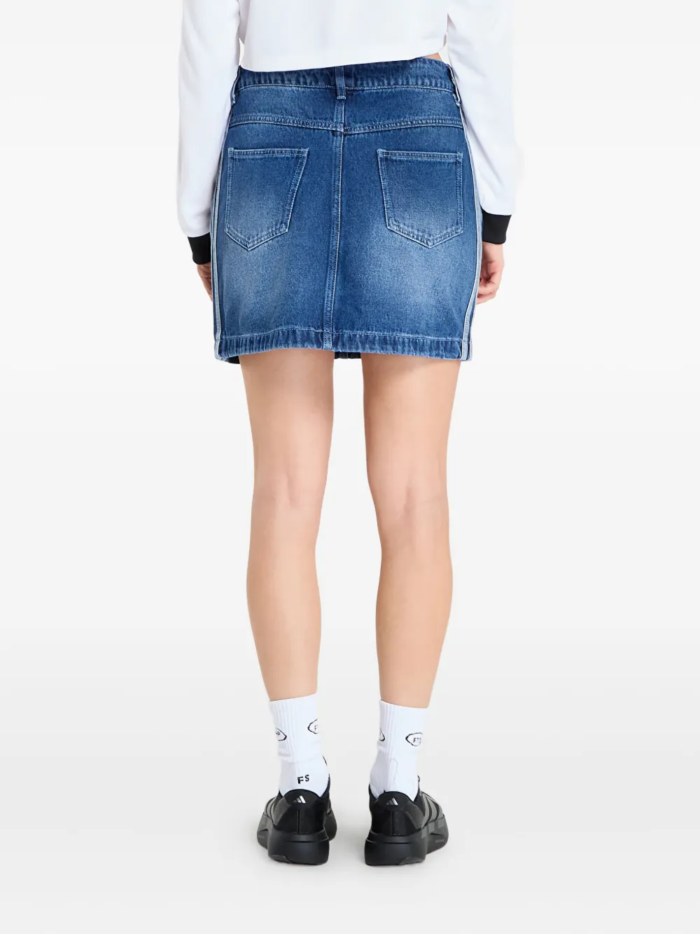  Adidas 3-stripes Mini Skirt - Blue 