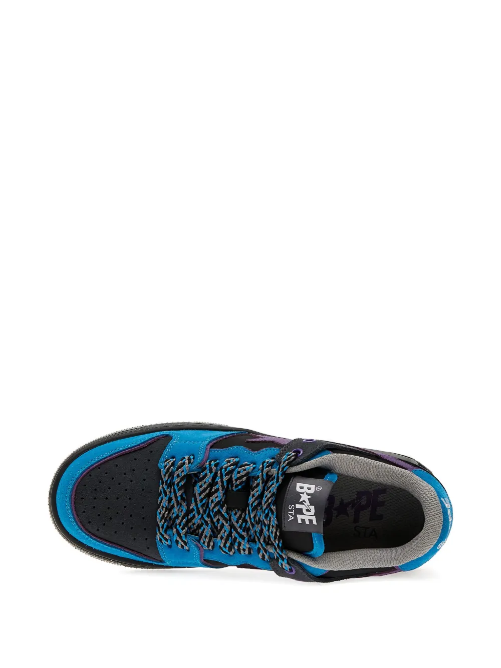 A BATHING APE Sneakers met ster-applicatie Blauw
