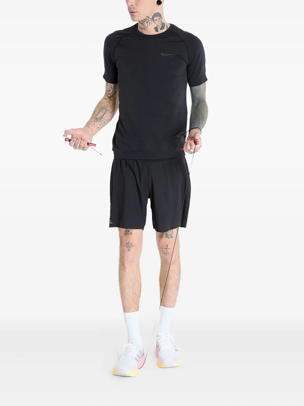 Craft Raglan-sleeve T-shirt In Black