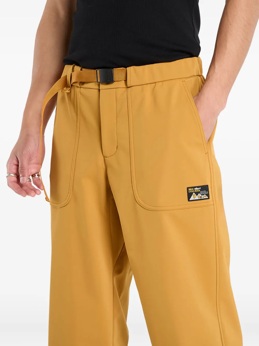 Columbia Broek met ceintuur Geel