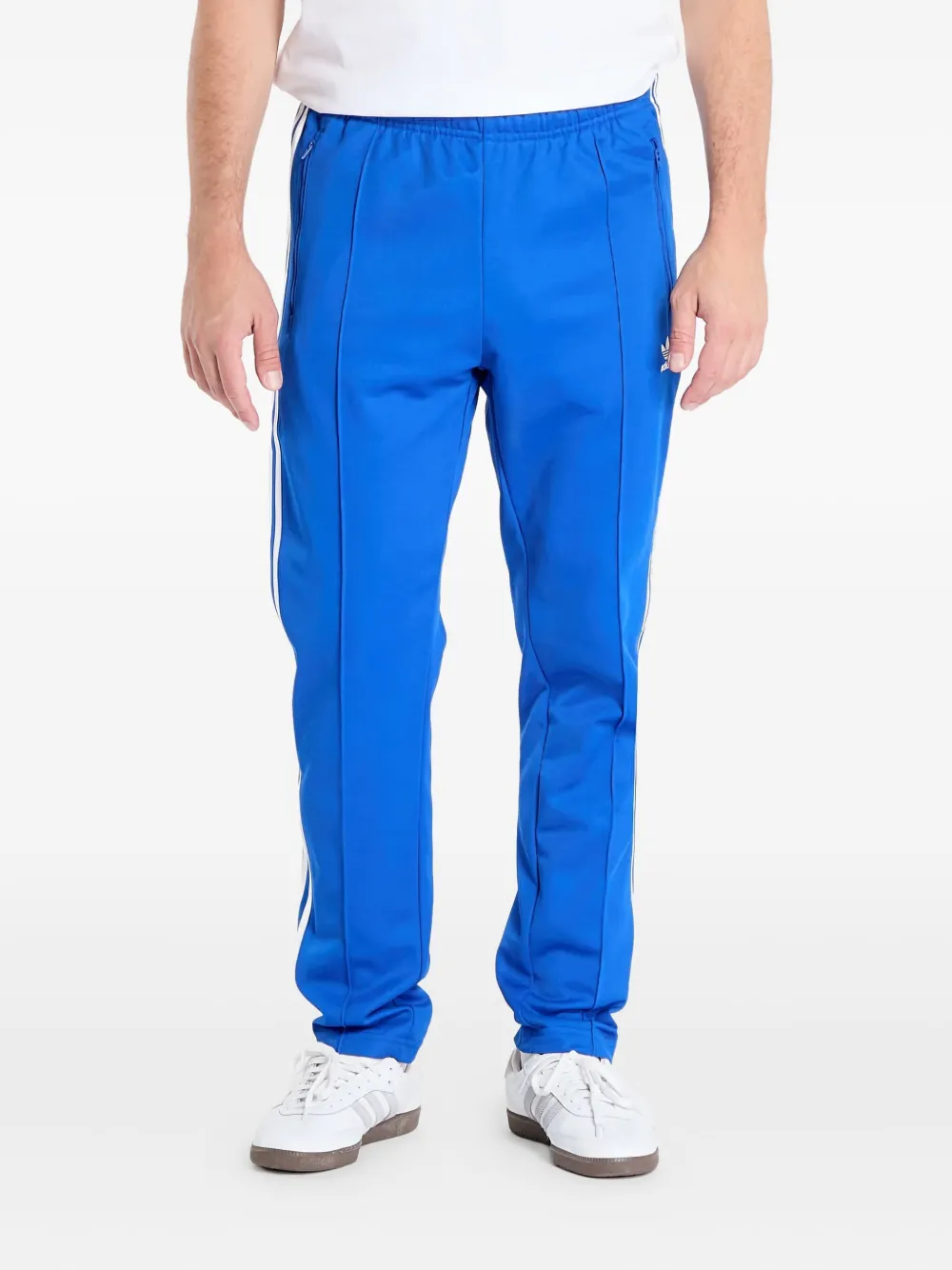 adidas Beckenbauer Adicolor stripe track pants | Blue | Image 1