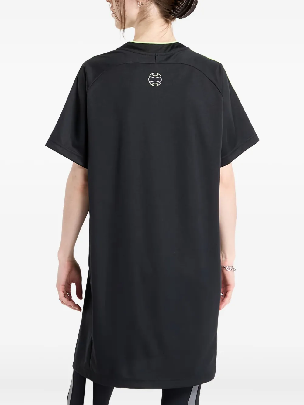 Adidas Originals Teamgeist Adicolor T-shirt Mini Dress In Black