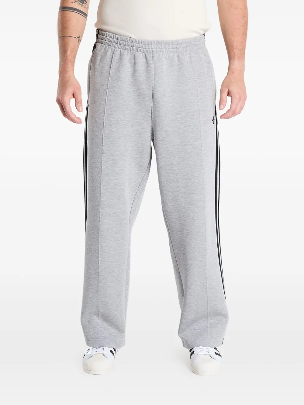 adidas Spacer Drill stripe track pants | Grey | Image 1