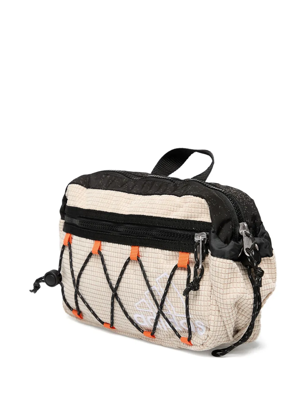 Adidas Originals Textured Laced Belt Bag In Neutral
