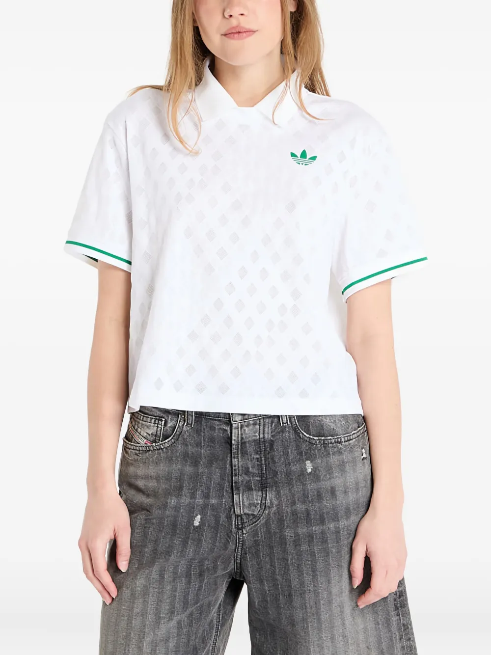adidas Tennis Climacool logo-detail polo shirt - Bianco