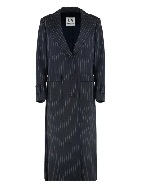 Les Filles d'Eva padded-shoulders striped coat