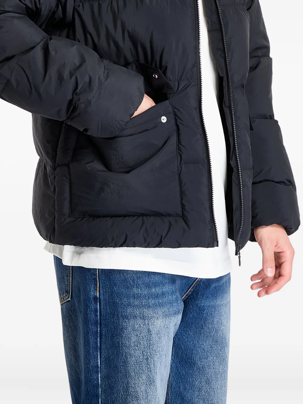 Adidas Originals Pocket Puffer Jacket | Black | FARFETCH ZA