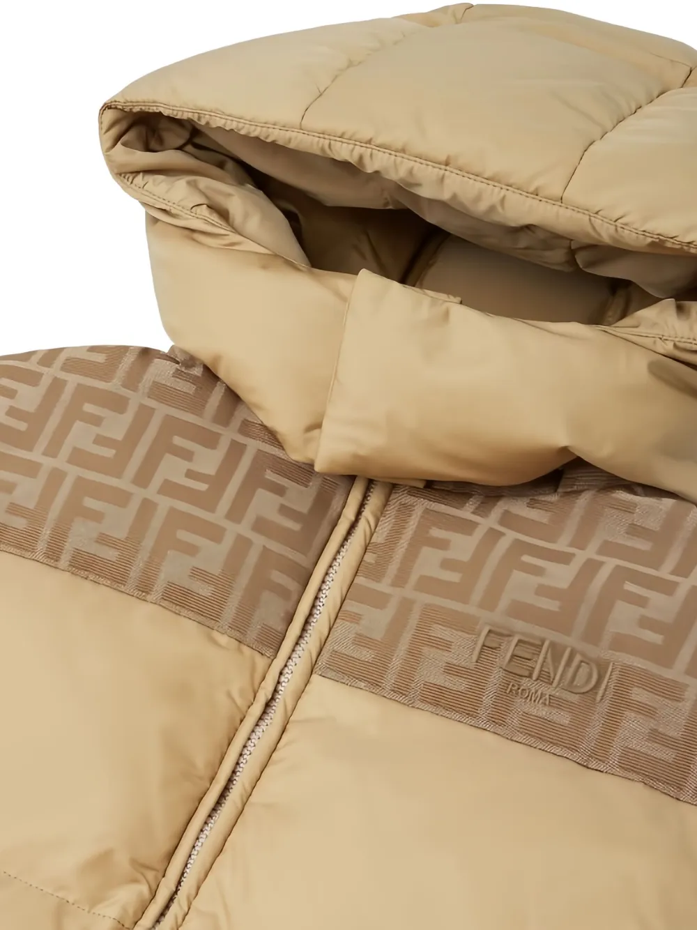 Fendi Kids Jack met capuchon Bruin