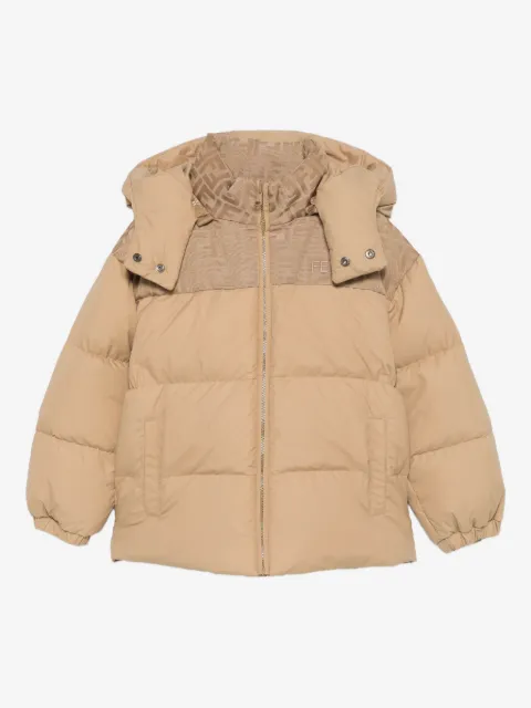Fendi Kids logo-detail hooded jacket