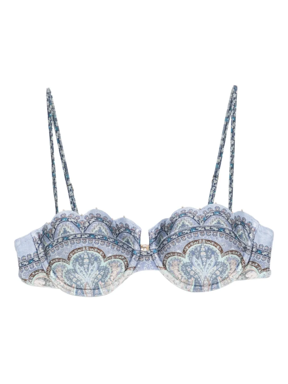 ZIMMERMANN Wanderlust bikini top - Blu