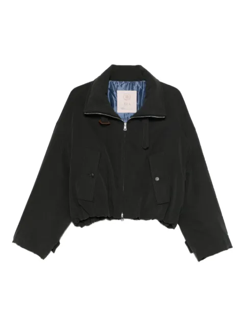 Tela chamarra capitonada con bolsillo