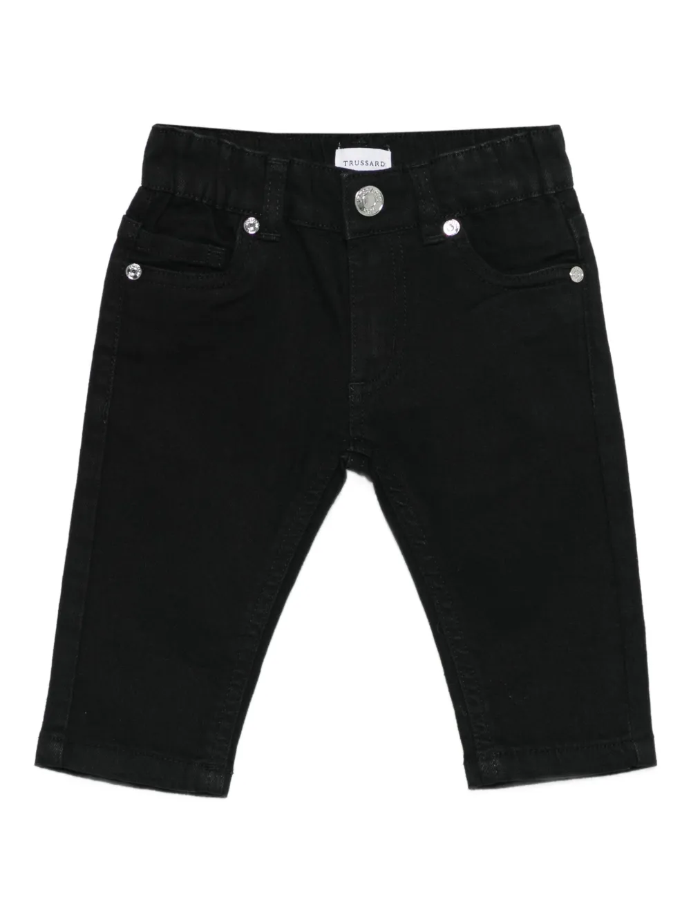 TRUSSARDI JUNIOR logo-patch jeans - Nero