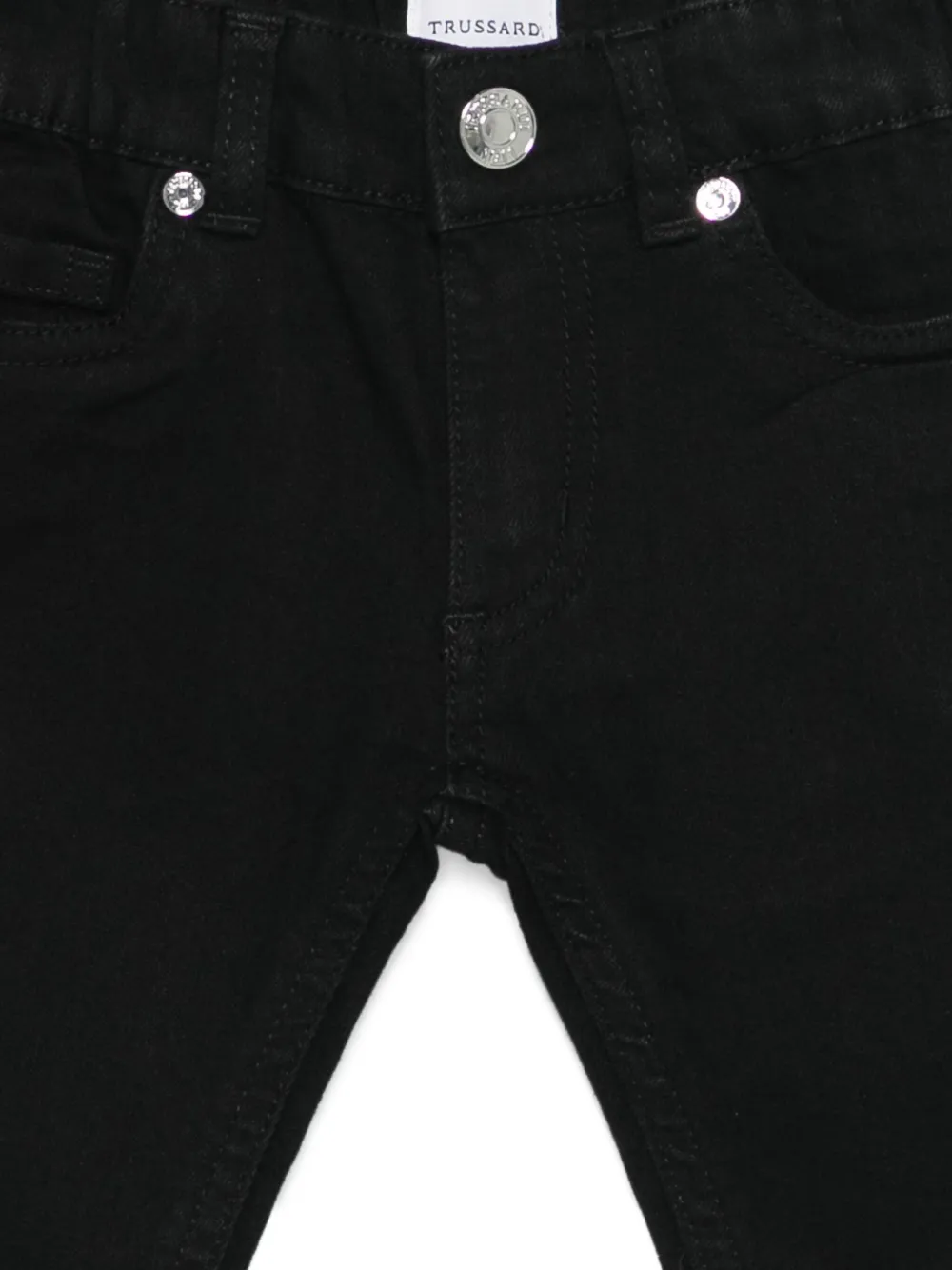 TRUSSARDI JUNIOR Jeans met logopatch Zwart