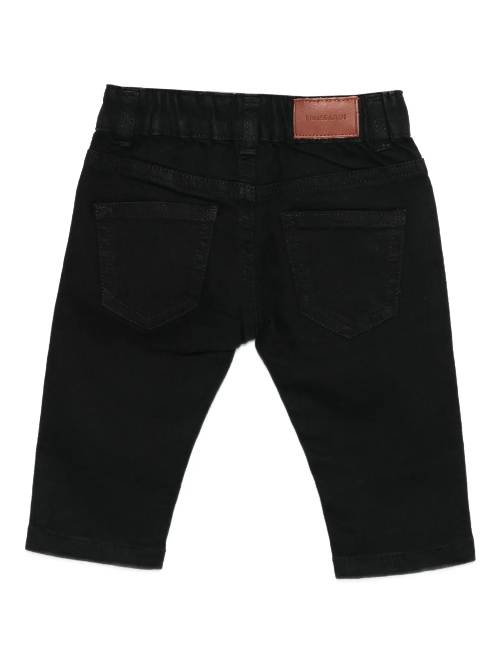 TRUSSARDI JUNIOR Jeans met logopatch Zwart