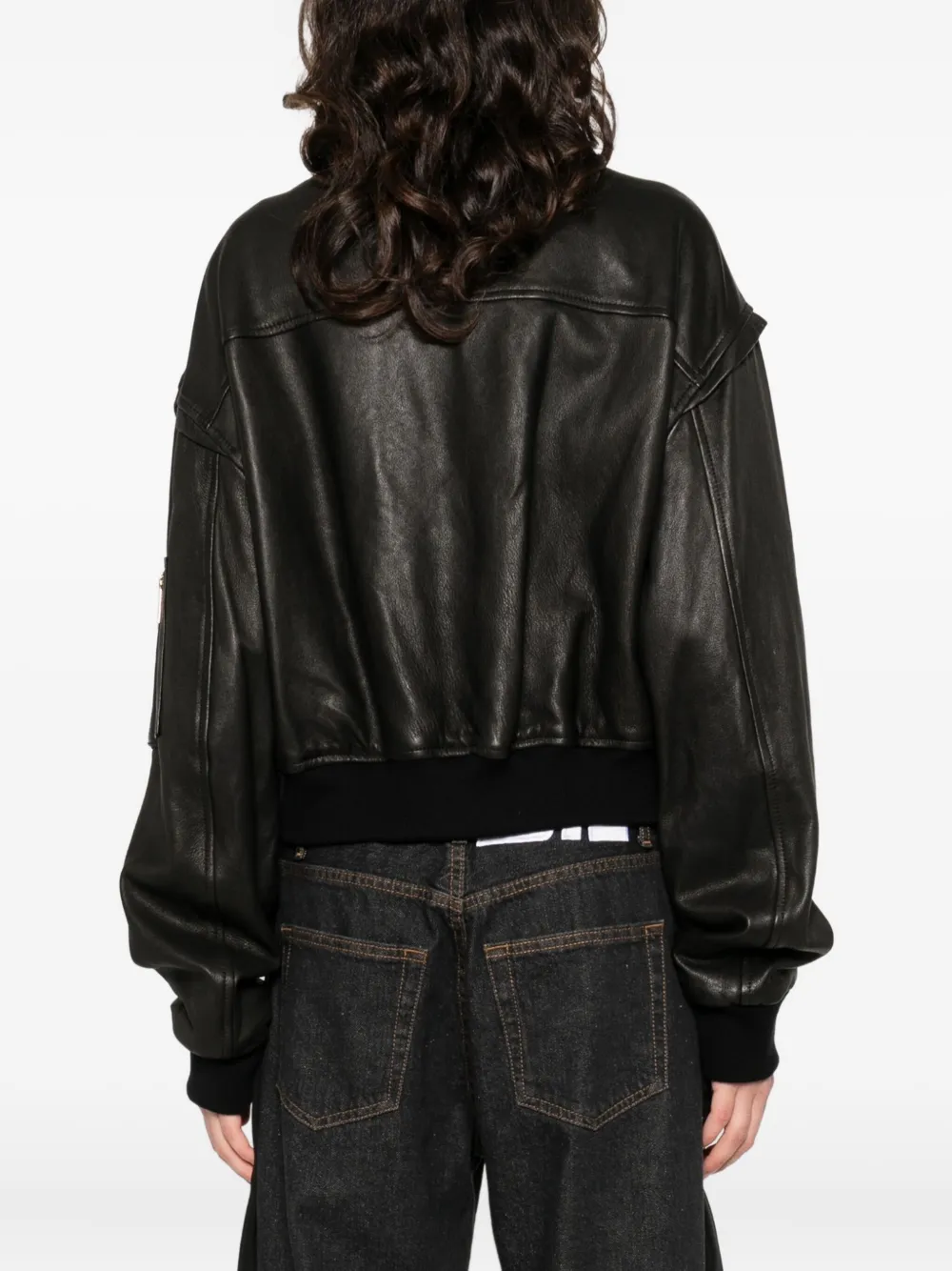 SIMONA CORSELLINI Jack met rits en zak Zwart