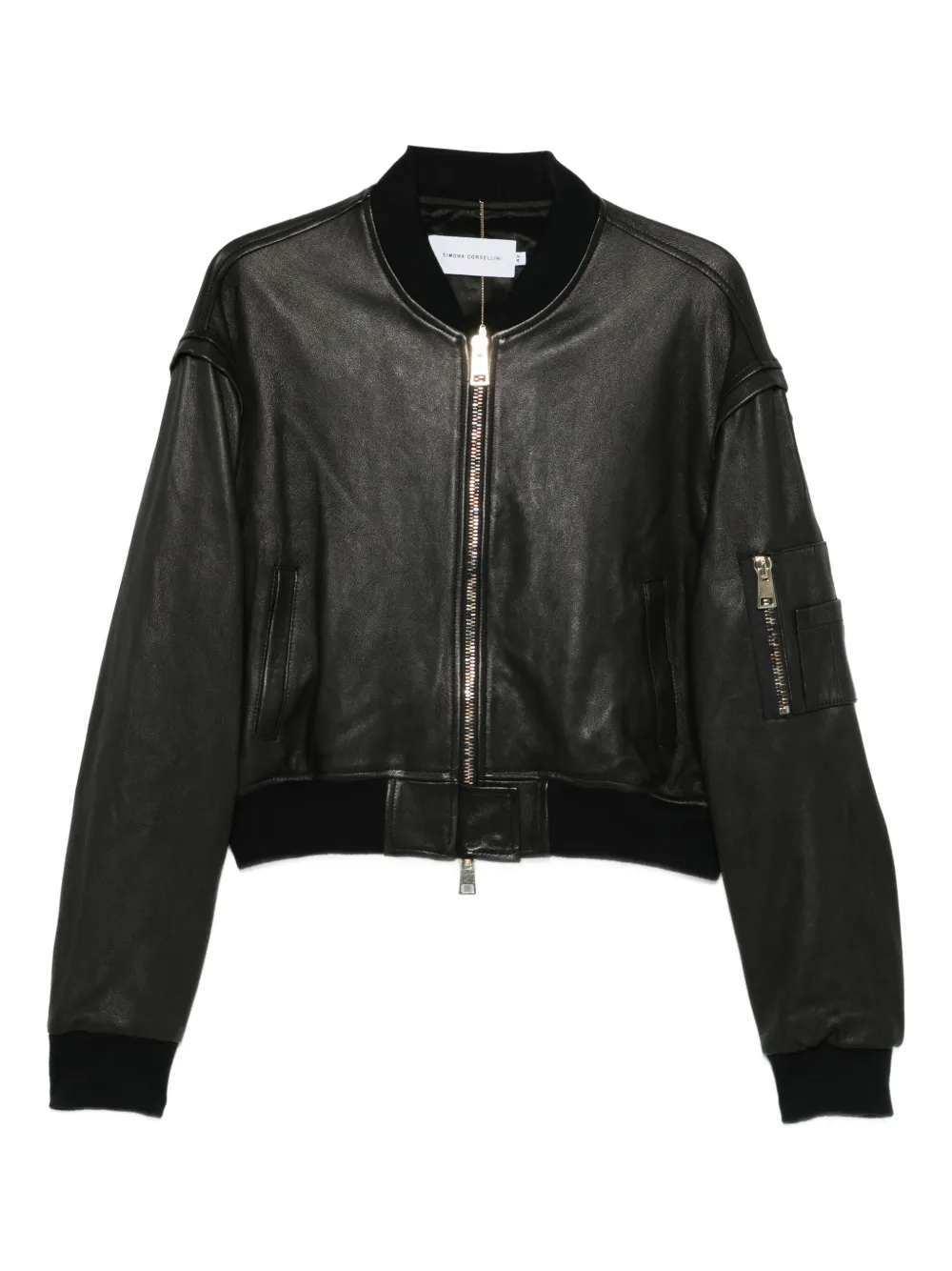 Simona Corsellini Zip-up Pocket Jacket In Black