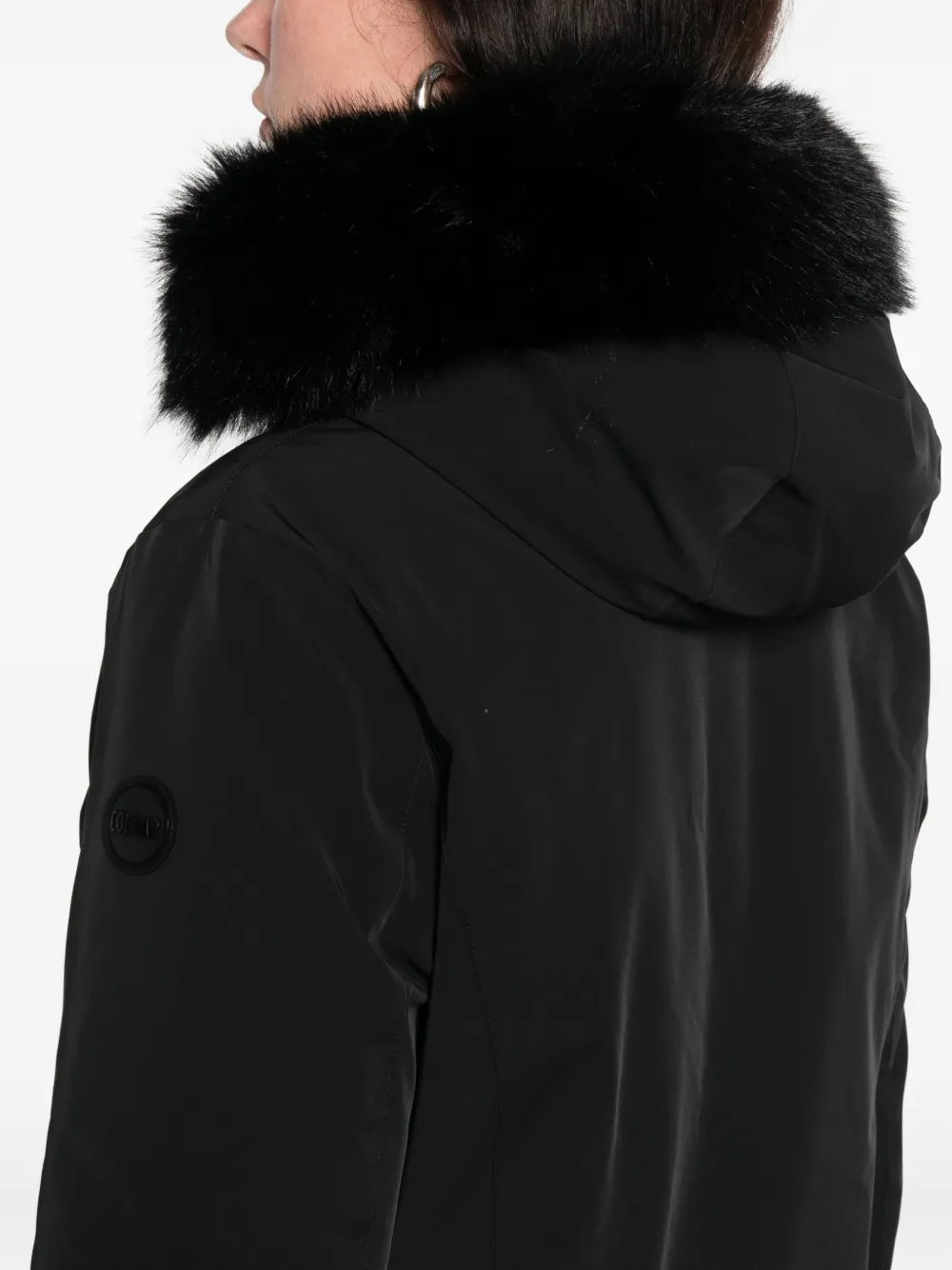 Colmar logo-patch padded jacket - Nero