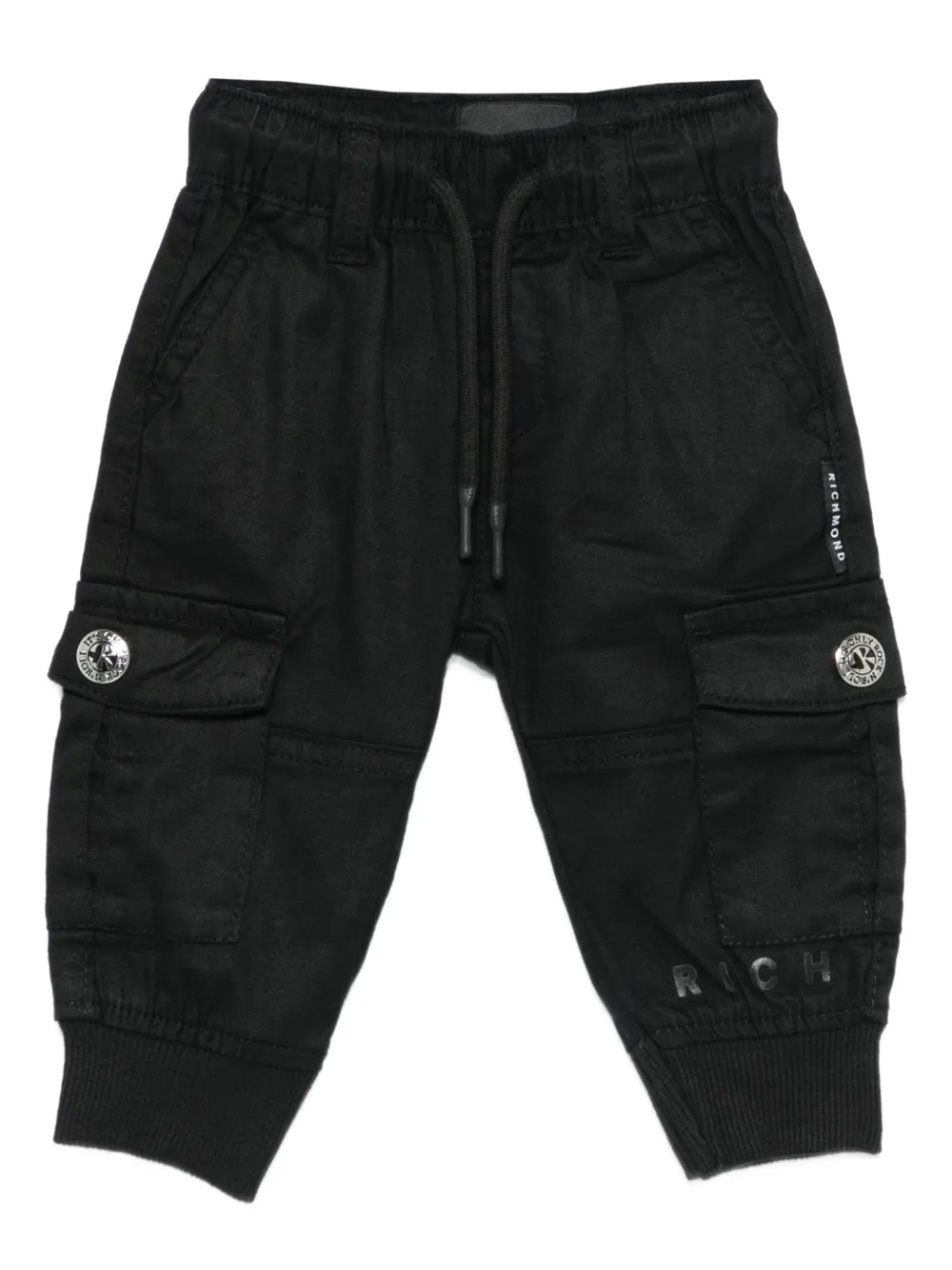John Richmond Junior elasticated-waist cargo pants - Nero